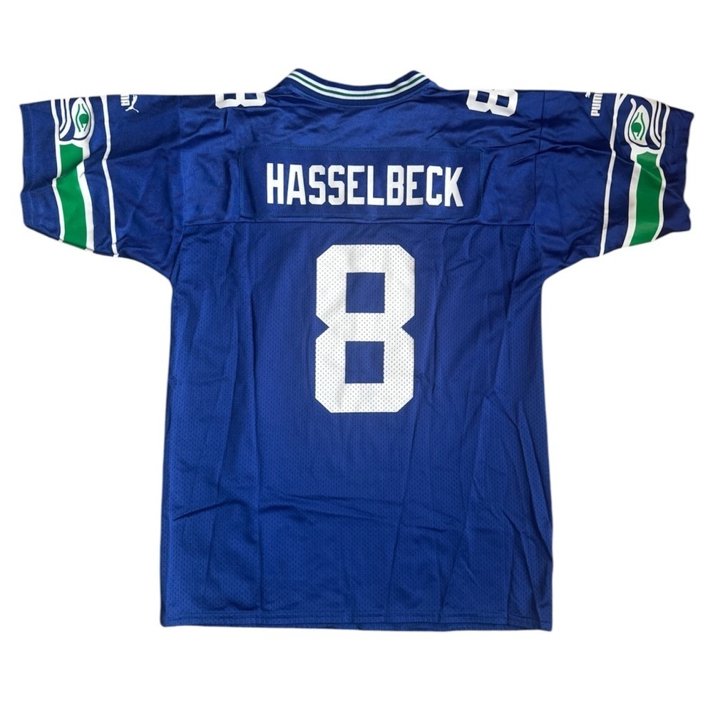 VTG Seattle Seahawks #8 Matt Hasselbeck Rare Puma Youth Jersey Size: L (14-16)